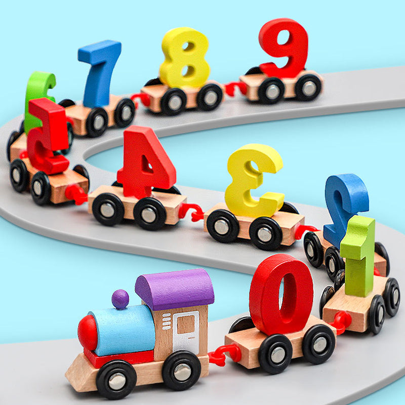 🚆Wooden Digital Train Toy