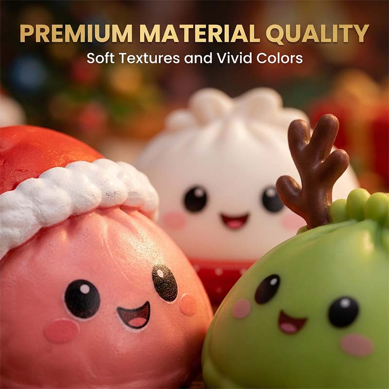 Christmas Dumpling Squishy Advent Calendar – 24 Surprise Toys