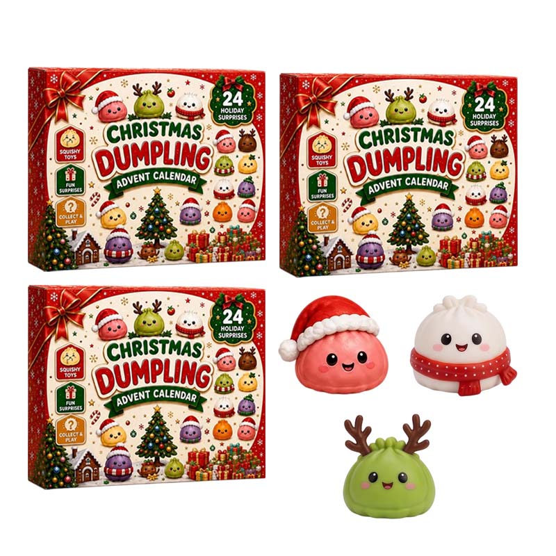 Christmas Dumpling Squishy Advent Calendar – 24 Surprise Toys