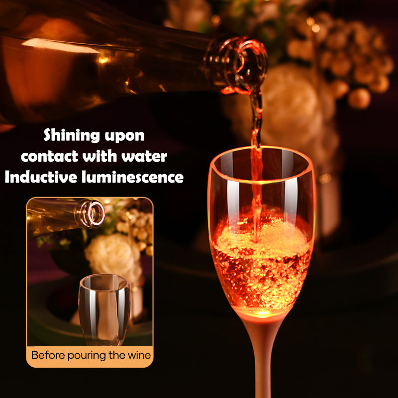 LED Lighted Champagne Glass
