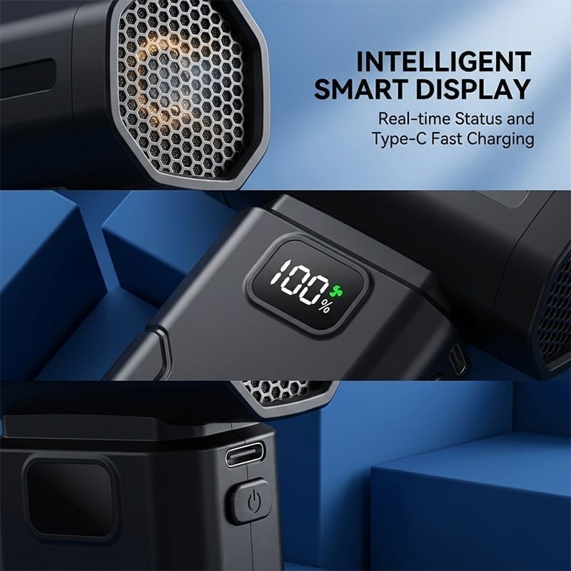 Ultra-Powerful 150,000 RPM Portable Turbo Fan