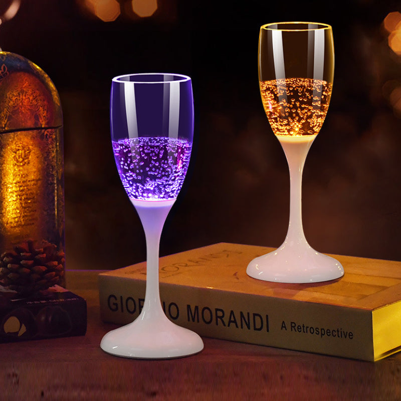 LED Lighted Champagne Glass