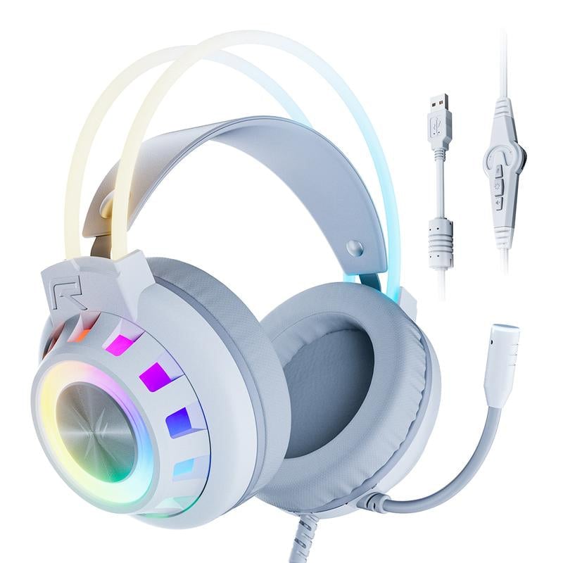 Upgraded Wired PC Gaming Headset with Surround Sound