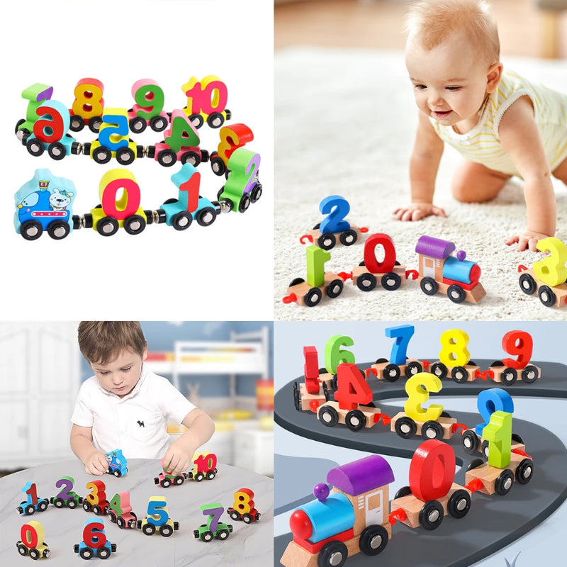 🚆Wooden Digital Train Toy