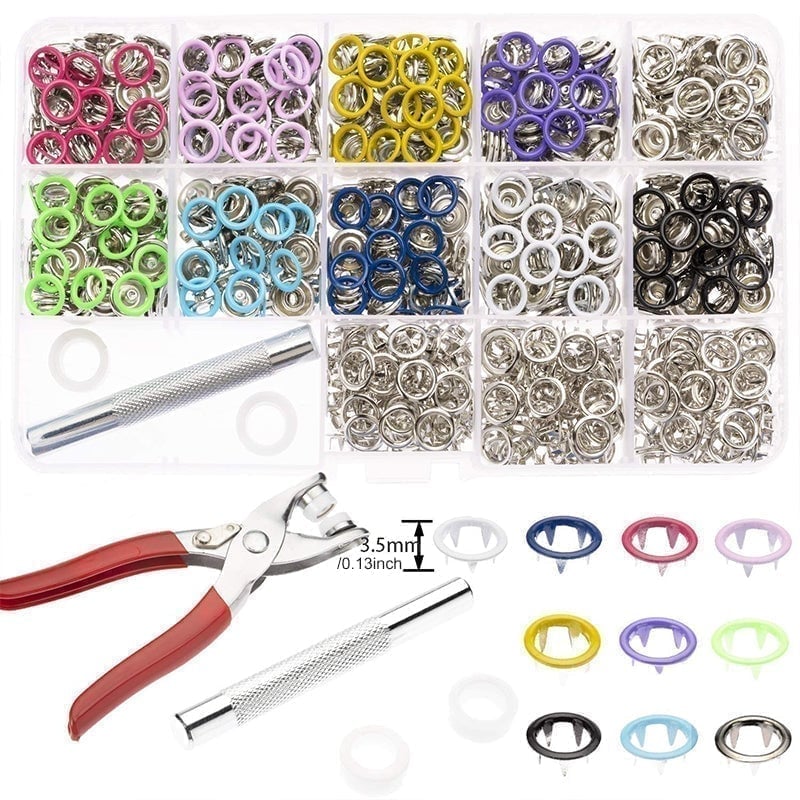 New Metal Snaps Buttons Kit
