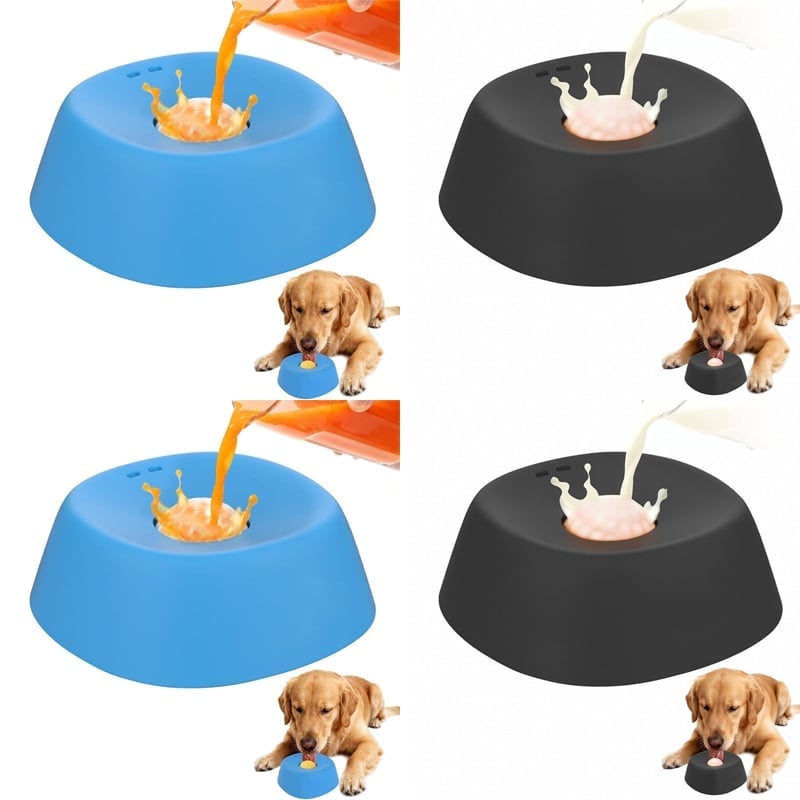 Slow-Feed Liquid Dog Bowls