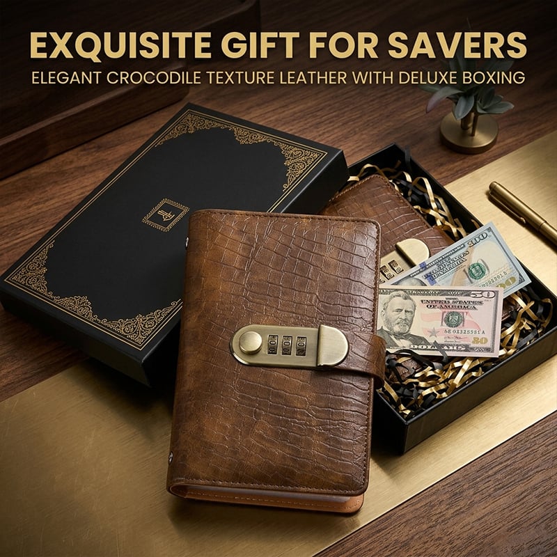 Lockable Savings Notebook