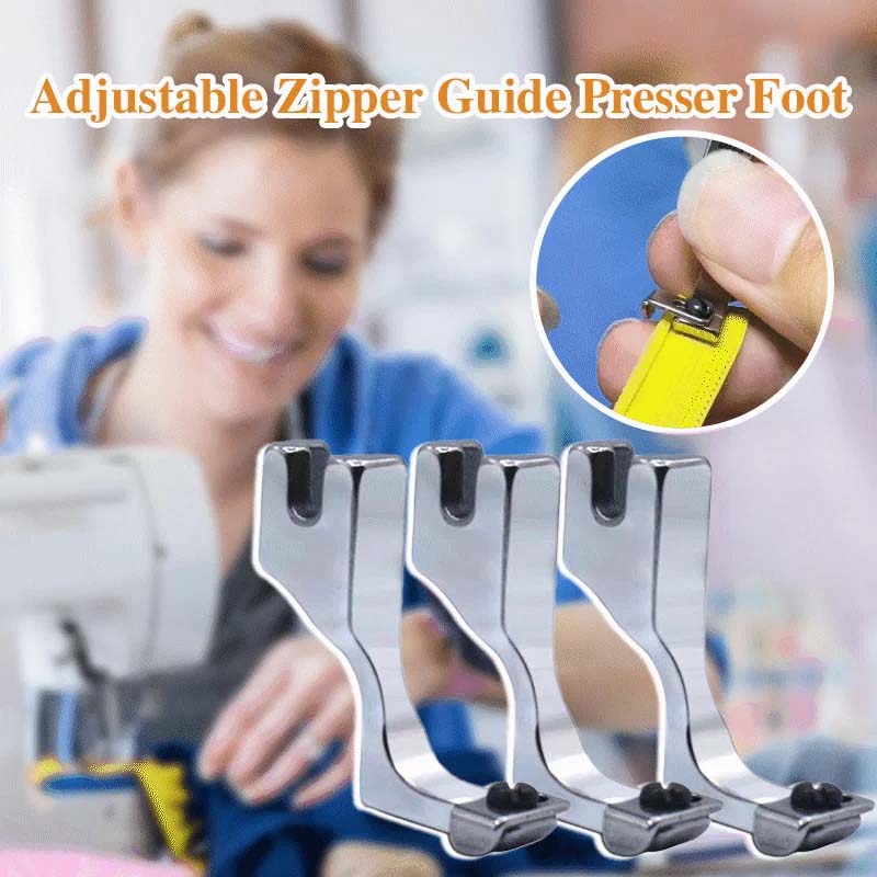 Zip Guide Foot Adjustable invisible zipper guide foot for sewing machine – starstartree