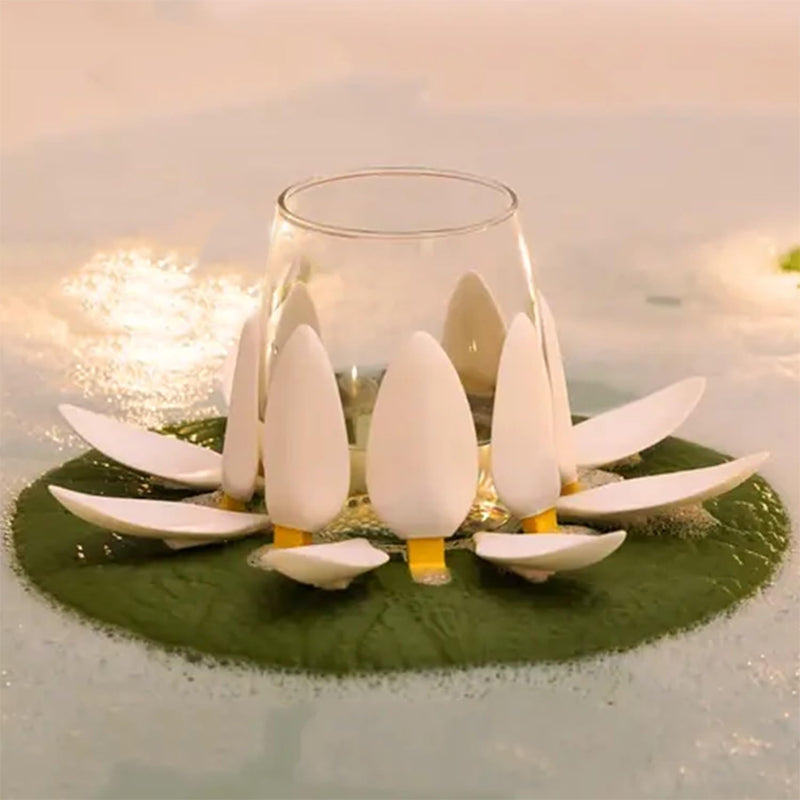 Lily Flower Wine Glass Holder for Bathroom