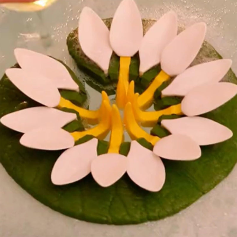 Lily Flower Wine Glass Holder for Bathroom