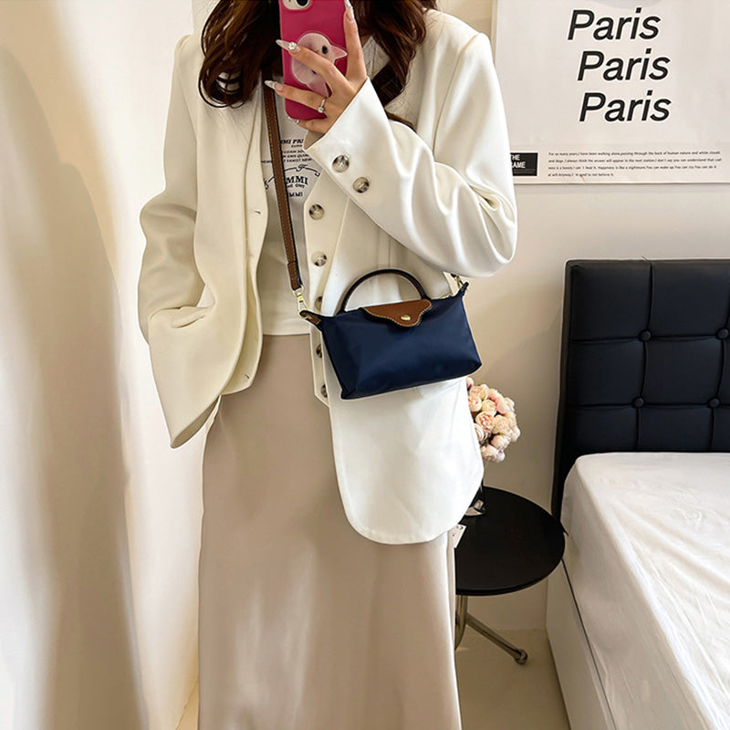 Longchamp Bag Women's Fashion Colorblock Mini Crossbody Bag, Solid