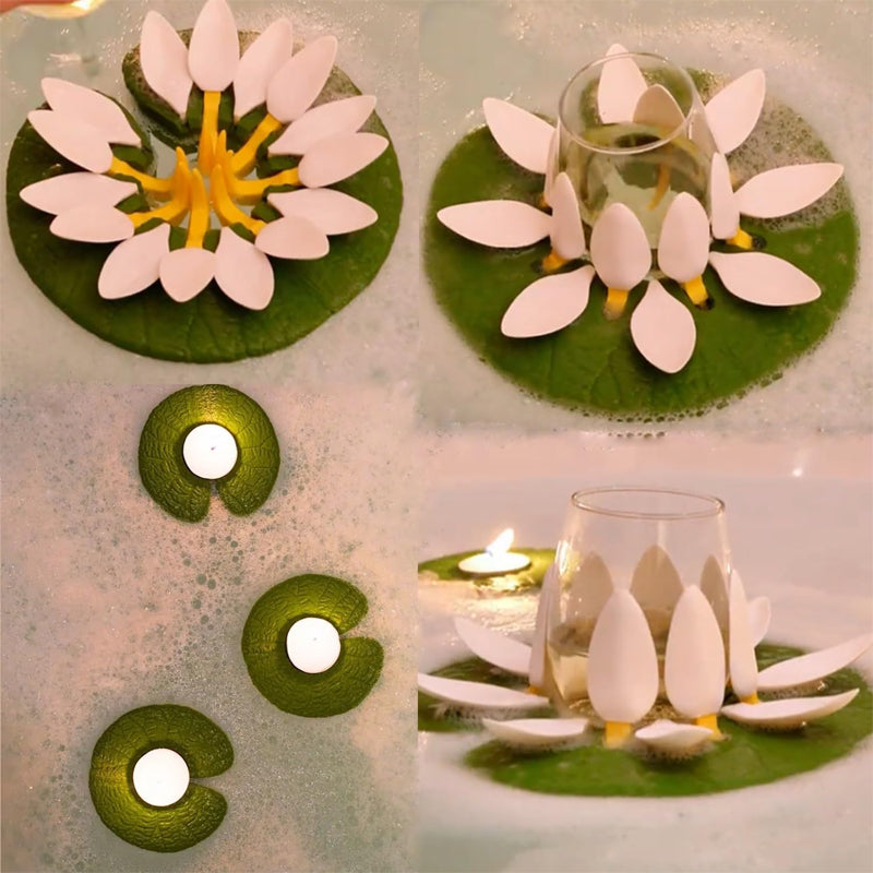 Lily Flower Wine Glass Holder for Bathroom