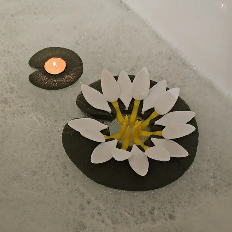 Lily Flower Wine Glass Holder for Bathroom