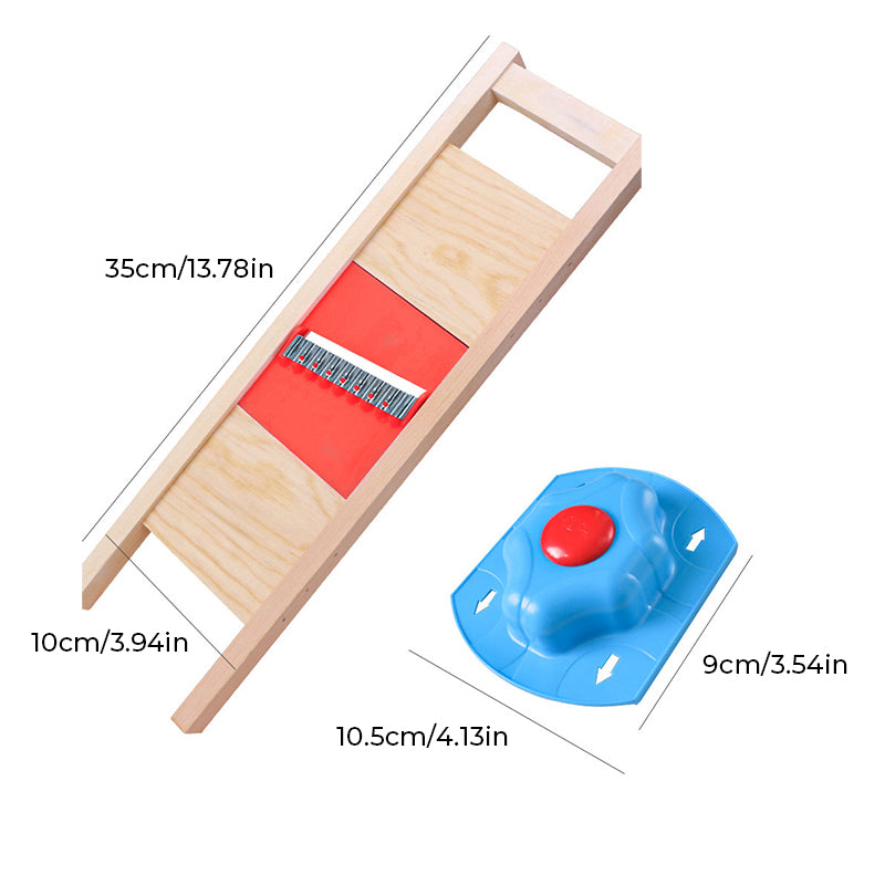 Wooden Handle Potato Chips Slicer