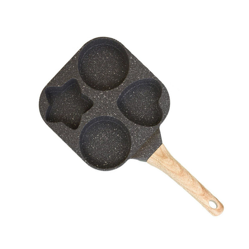 1 Set 4 Hole Skillet with Handle