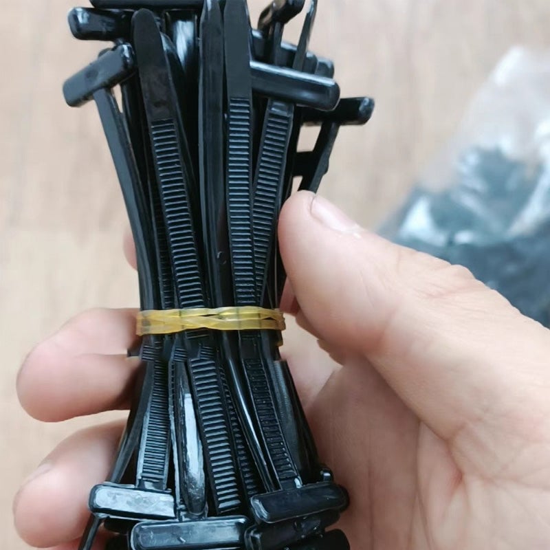 100 Attaches Serre-câble Nylon  - Fixation Rapide Pour Câbles, Tuyaux, Garde-boue - Urgence Voiture, Bricolage - 3