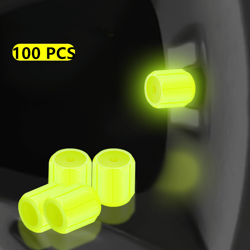 🌟Universal Fluorescent Tire Valve Caps (4 PCS/Set)