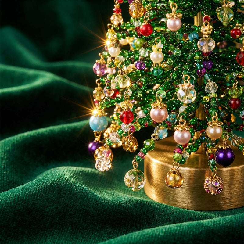 DIY Beaded Christmas Tree Ornament Craft Kit