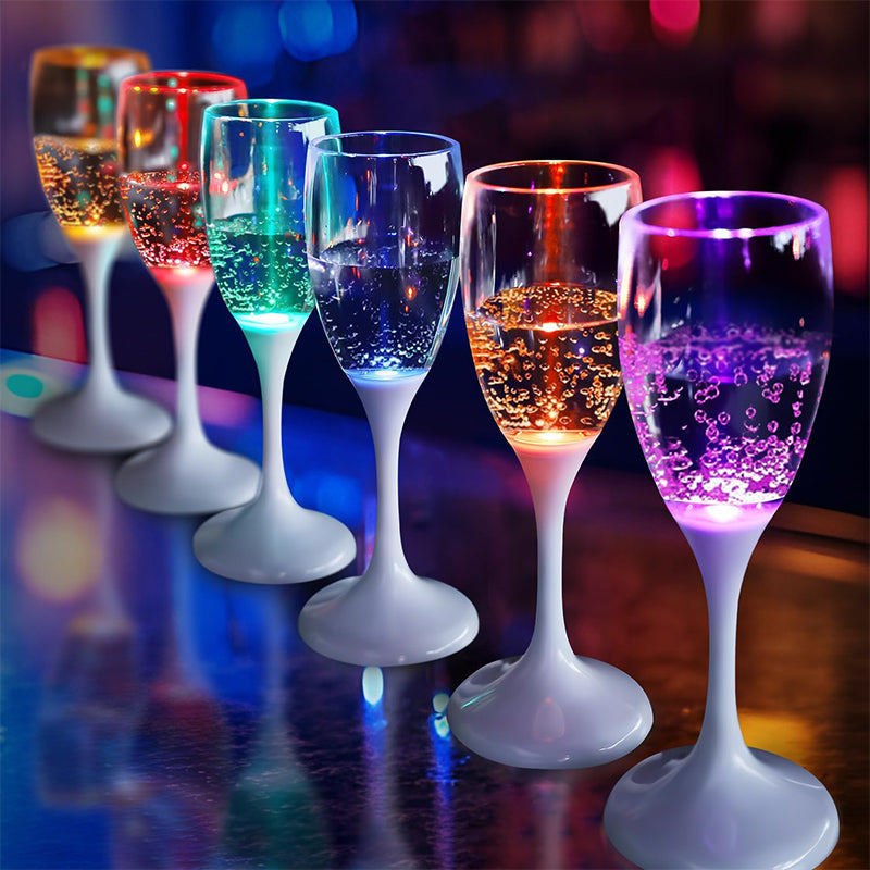 LED Lighted Champagne Glass