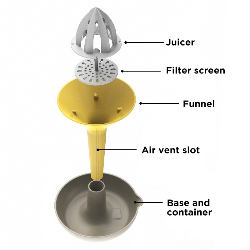 Rotary manual juicer