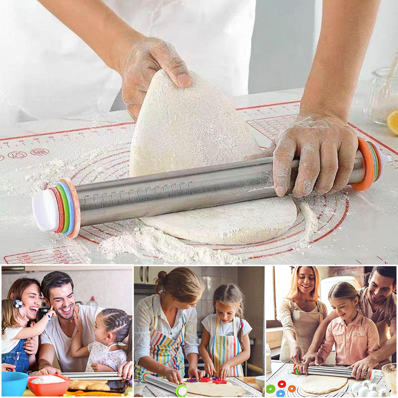 Stainless steel rolling pin