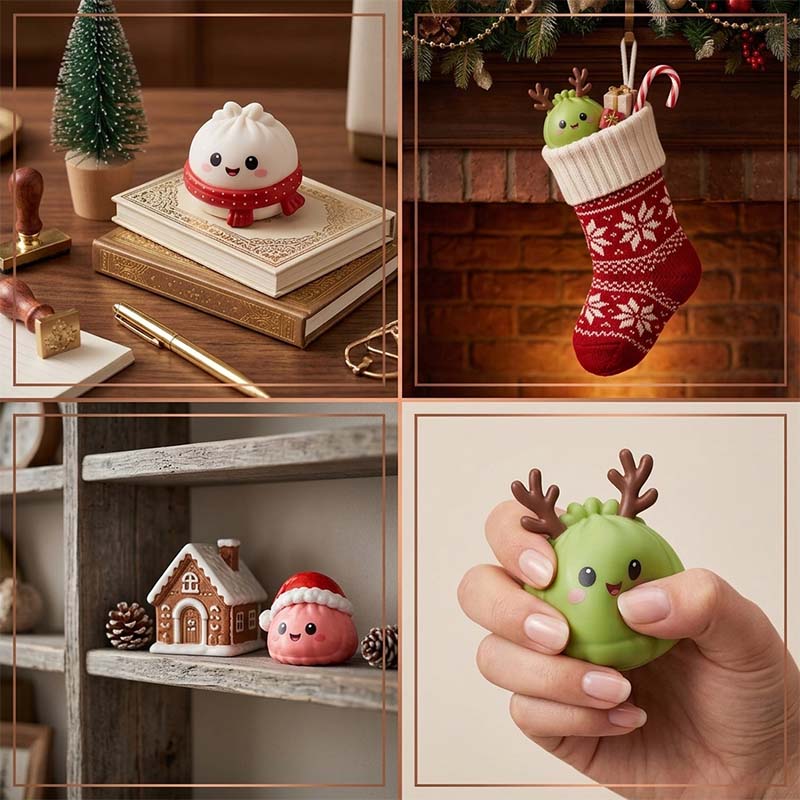 Christmas Dumpling Squishy Advent Calendar – 24 Surprise Toys