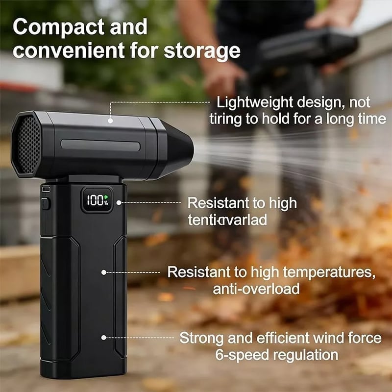 Ultra-Powerful 150,000 RPM Portable Turbo Fan