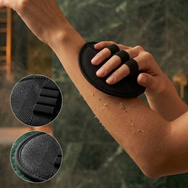Soft Rubber Shower Scrubber, Gentle Exfoliating Bath Brush for All Skin Types