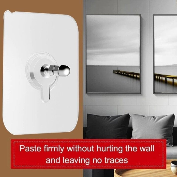 New Self Adhesive Nails Wall Mount Non-Trace Screw Hook Stickers