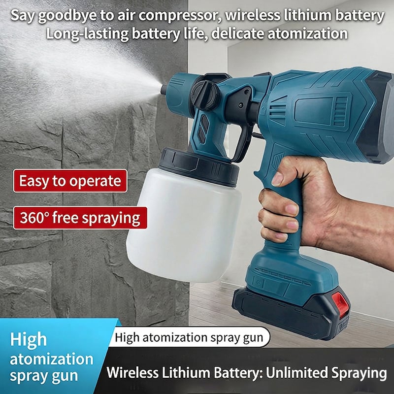 Sakerplus® Cordless HVLP Paint Sprayer For Home