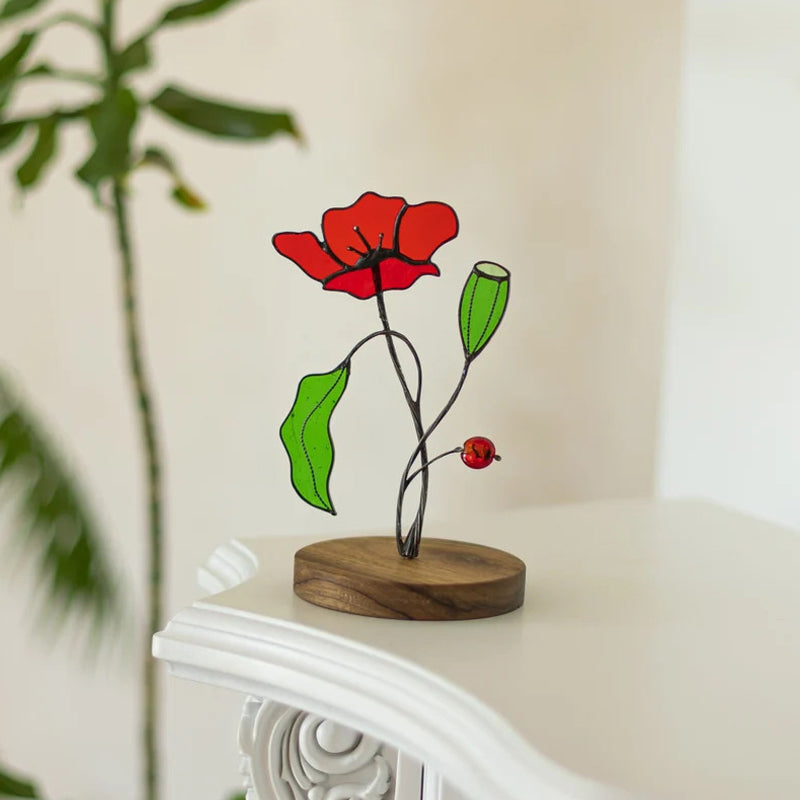 Colorful flower ornaments