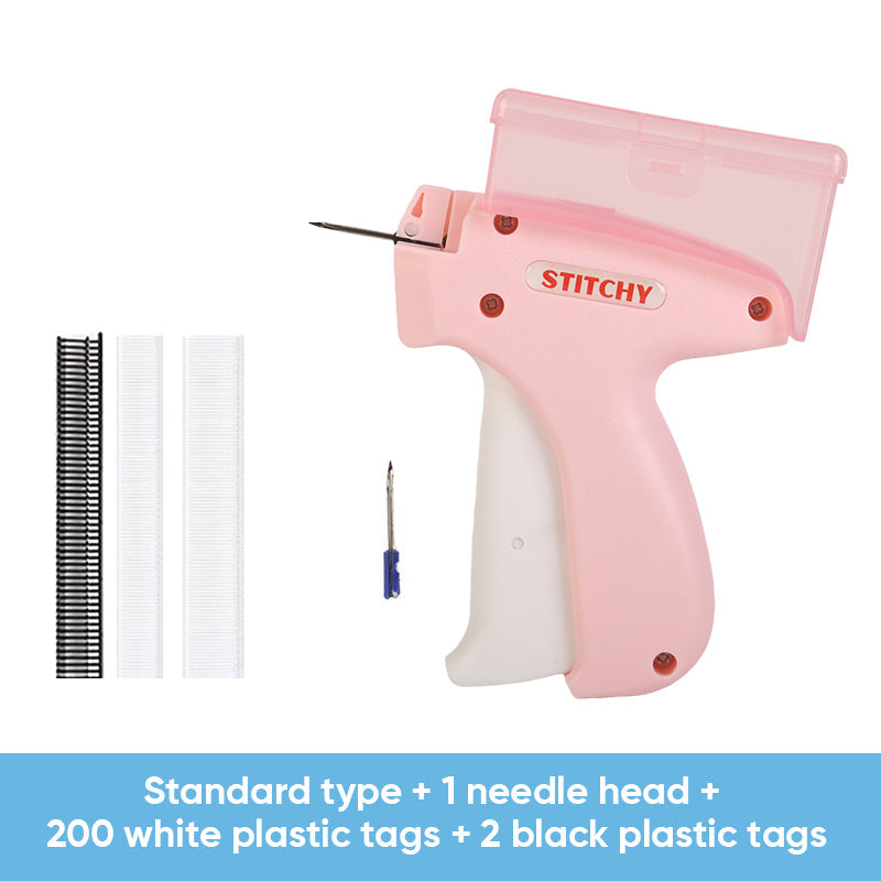 Mini Label Gun with Storage Box - Compact Design, Fine Needle Set, Contains More Than 2000 Labels, Suitable for Clothing and Fabric Labels