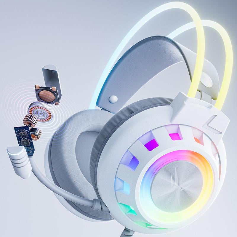 Upgraded Wired PC Gaming Headset with Surround Sound