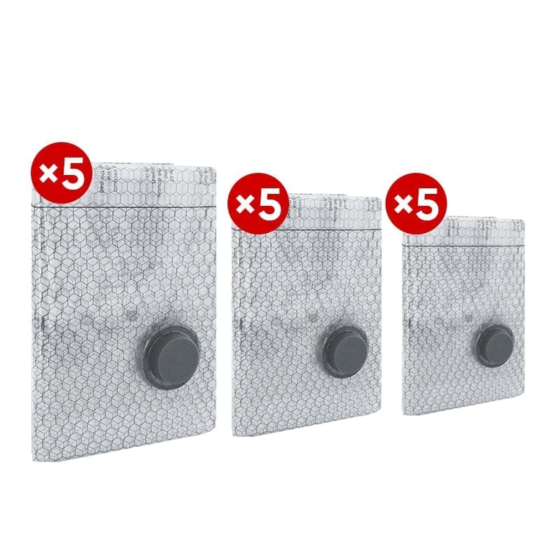 Cordless Travel Vacuum Bag Set (Rechargeable Pump + 15 Bags)