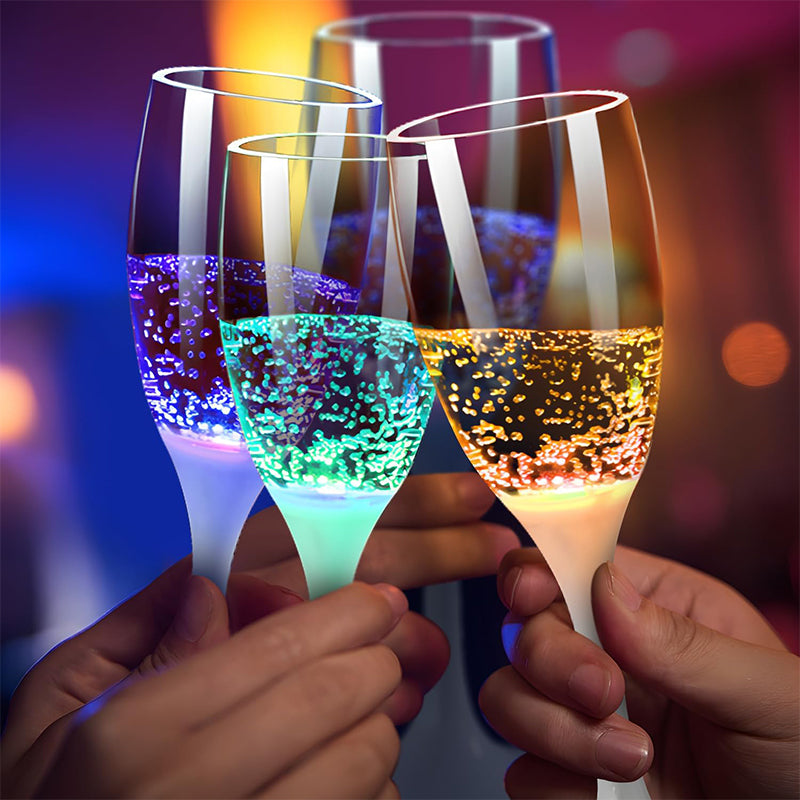 LED Lighted Champagne Glass