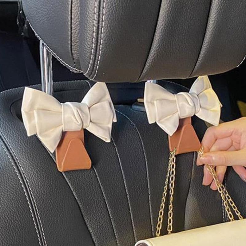Bowknot Design Car Seat Back Hooks