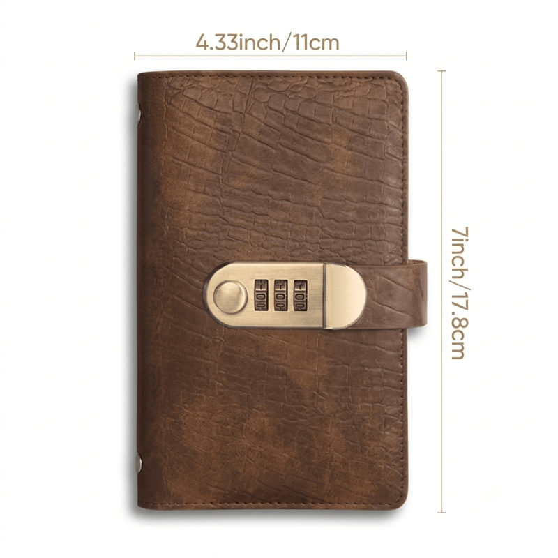 Lockable Savings Notebook