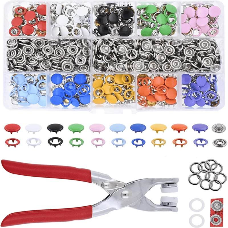 New Metal Snaps Buttons Kit