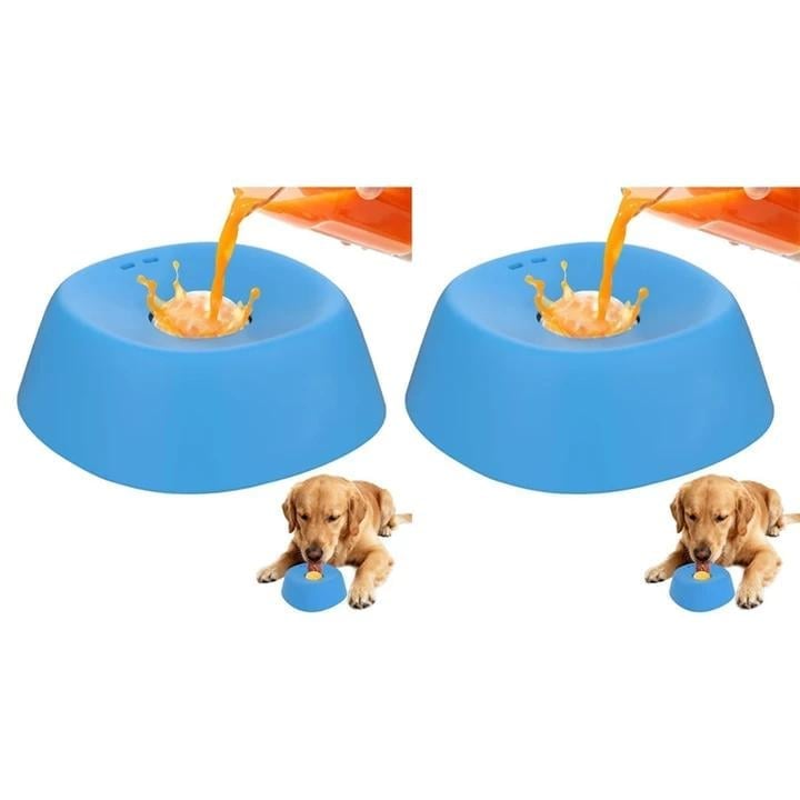 Slow-Feed Liquid Dog Bowls