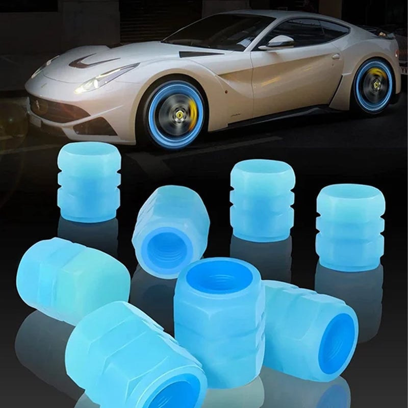 🌟Universal Fluorescent Tire Valve Caps (4 PCS/Set)