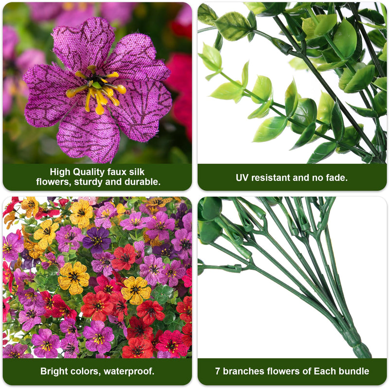 Artificial Faux Flowers for Indoorand Outdoor Decoration