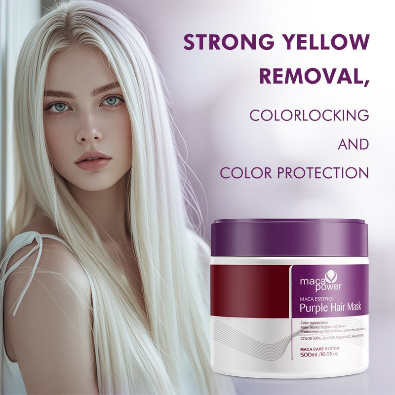 Collagen nourishing hair care deep repair purple hair mask