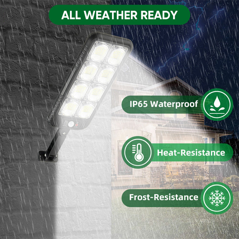Solar-Powered Garden Light with Dual Motion and Light Sensors