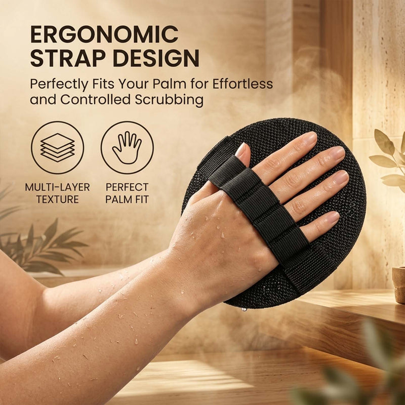 Soft Rubber Shower Scrubber, Gentle Exfoliating Bath Brush for All Skin Types