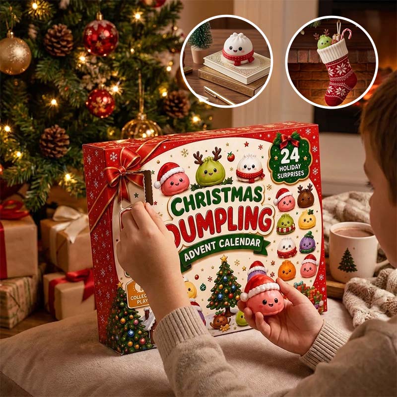 Christmas Dumpling Squishy Advent Calendar – 24 Surprise Toys