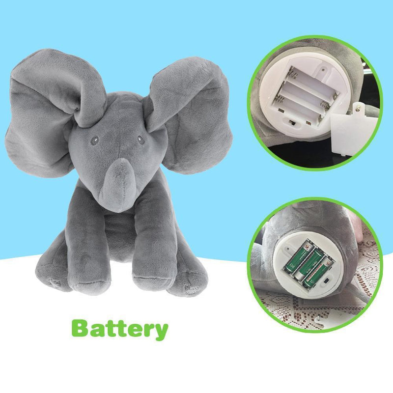 Music plush elephant, Hide-and-seek game Electric toys