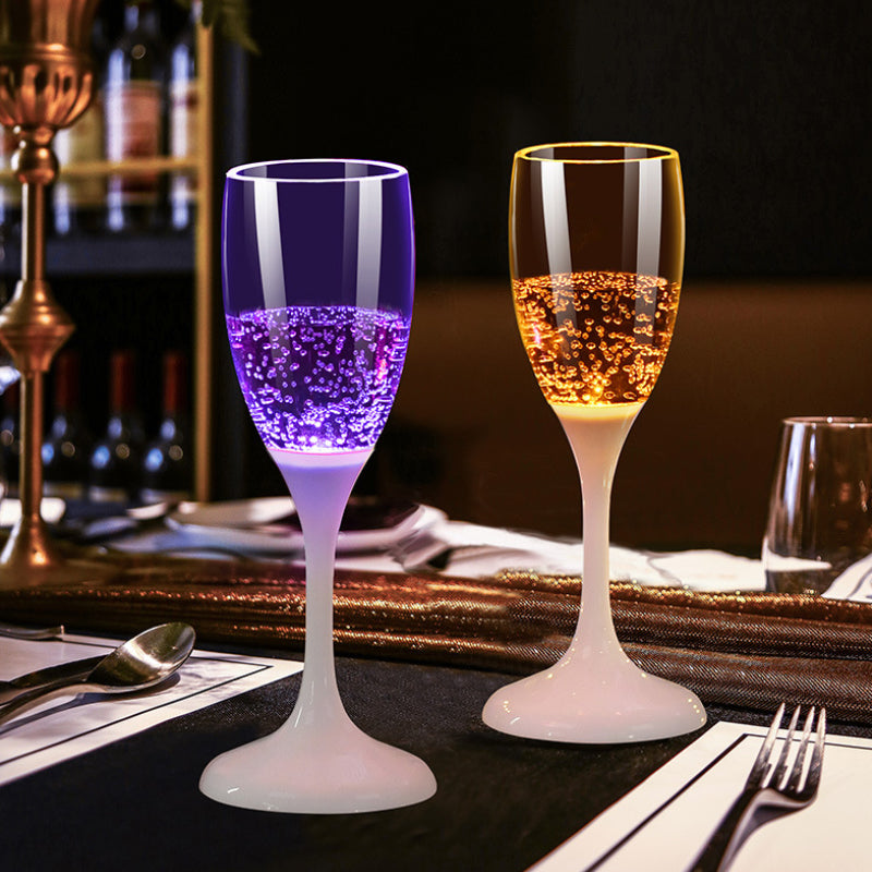 LED Lighted Champagne Glass