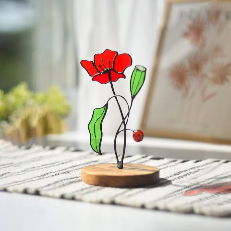 Colorful flower ornaments