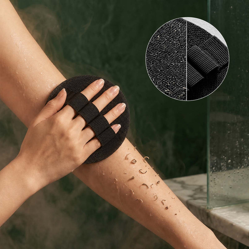 Soft Rubber Shower Scrubber, Gentle Exfoliating Bath Brush for All Skin Types