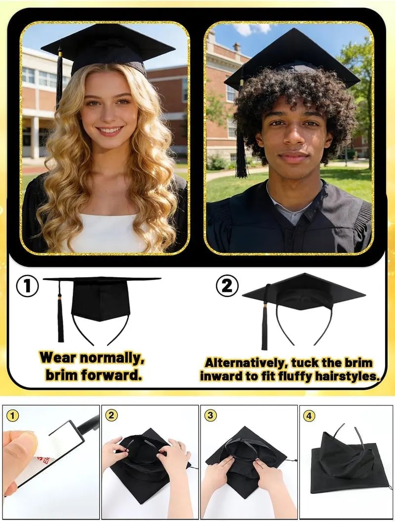 Graduation Season No-Slip Graduation Cap Headband Insert